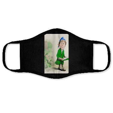 Discover Elf with a book Face Masks