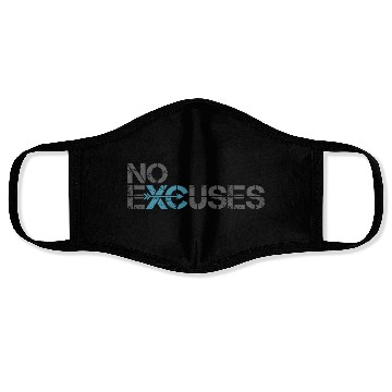 Discover Cross Country Running No Excuses Face Masks