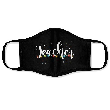 Discover Teacher Christmas Outfit School Funny Face Masks