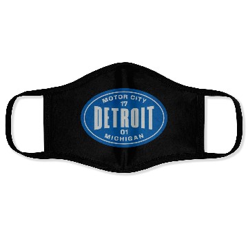 Discover Vintage Detroit Michigan Face Masks