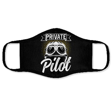 Discover Private Pilot Small Airplane Aircraft Face Masks