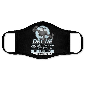 Discover Drone Pilot Grandpa Gift Idea Old Man with a Drone Face Masks