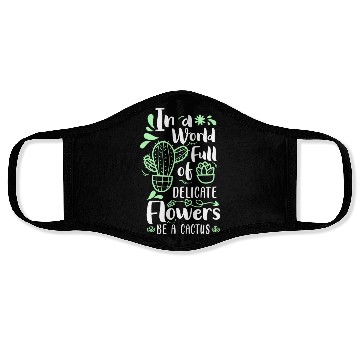 Discover Spike Desert Garden Gardener Face Masks