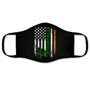 Discover Im An Irish Ironworker Ironworker Face Masks