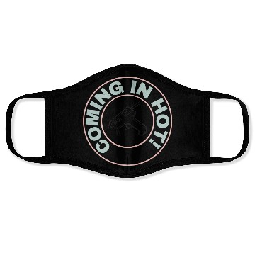 Discover Coming in Hot - Black Glue Gun Face Masks