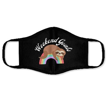 Discover Sloth Rainbow Face Masks