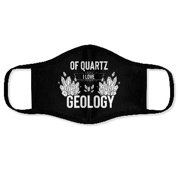 Discover Novelty Of Quartz Geology Mineral Collector Pun Face Masks