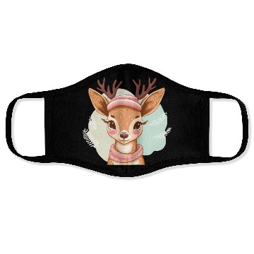 Discover Cute Christmas Deer Face Masks
