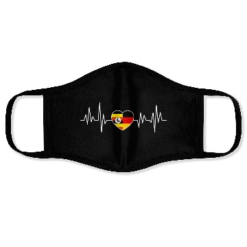 Discover Uganda Germany Flag Two Countries Face Masks