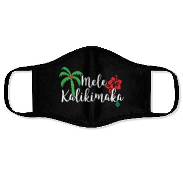 Discover Mele Kalikimaka Hawaiian Merry Christmas Face Masks