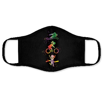 Discover Watercolor Womens Triathlon Face Masks