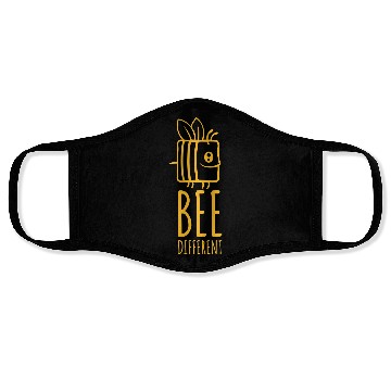Discover bee different saying quote Face Masks