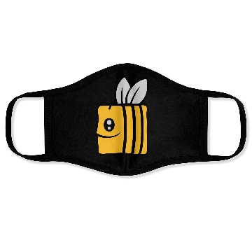Discover Square little cute bee Face Masks