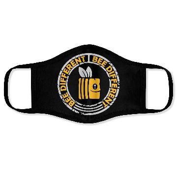 Discover bee different saying quote Face Masks