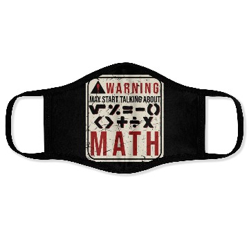 Discover Funny Mathematician Humor Math Teacher Face Masks