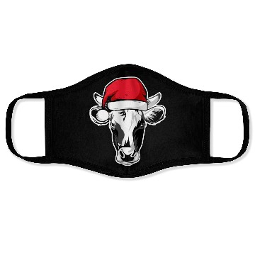 Discover Christmas Animals Cattle Xmas Farmer Face Masks
