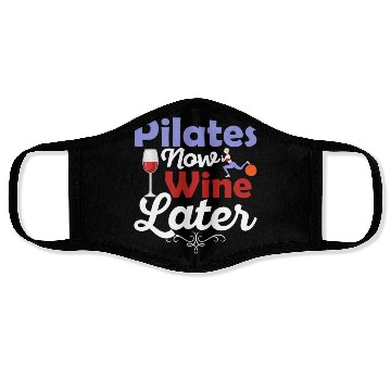 Discover Pilates Now Wine Later Fitness Exercise Face Masks
