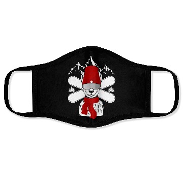 Discover Winter sport snowboard ski mountains Face Masks