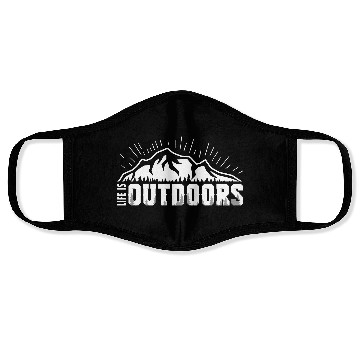 Discover Life Is Outdoors Face Masks