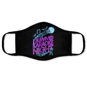 Discover Karaoke Singer 80s Retro I Face Masks
