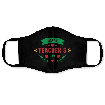 Discover Happy Teacher Day Quote Face Masks