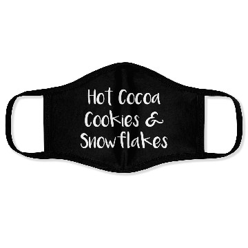 Discover Hot Cocoa Cookies and Snowflakes Face Masks