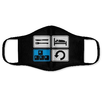 Discover gaming daily repeat computer Face Masks