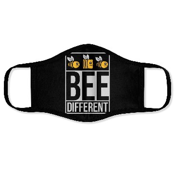 Discover bee different saying quote Face Masks