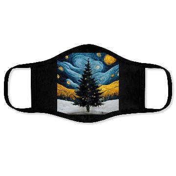 Discover Van Gogh Design Christmas Face Masks