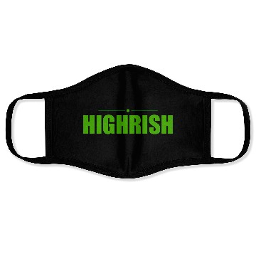 Discover Highrish Weed Marijuana St Patricks Day Face Masks