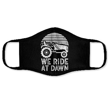 Discover We Ride At Dawn Dad Lawn Mower Make Laugh Day Yard Face Masks