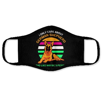 Discover German Shepherd and like maybe 3 people Face Masks