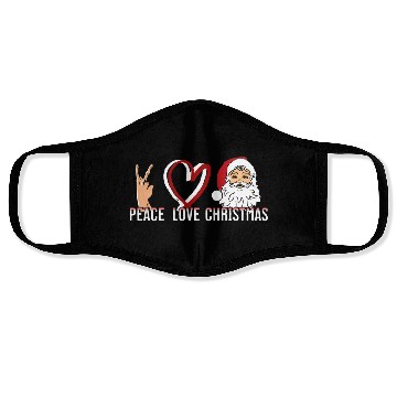 Discover Peace Love Christmas Face Masks