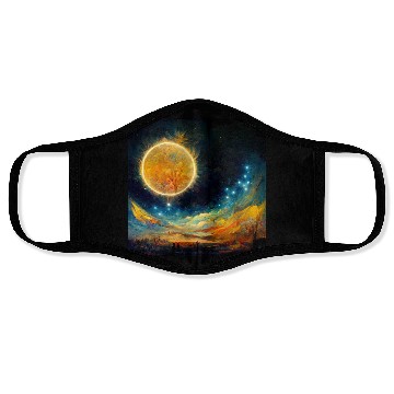 Discover Full moon and Sun Face Masks