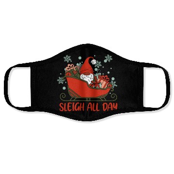 Discover Xmas Christmas Sleigh All Day Gnome Face Masks