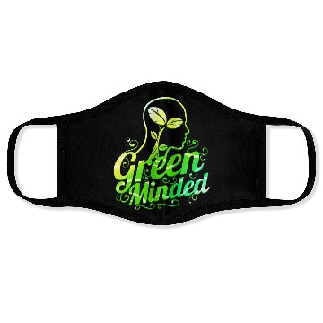 Discover Vegetarian Green Minded - Go vegan Face Masks