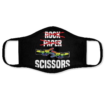 Discover Womens Rock Paper Scissors Funny Lgbt Pride Face Masks
