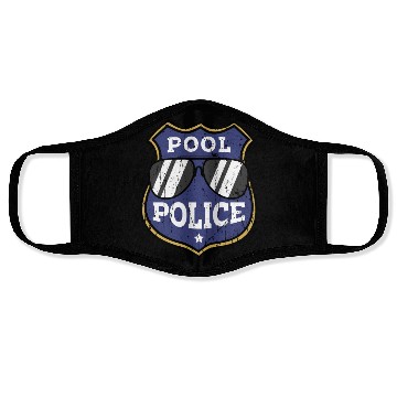 Discover Pool Police - pool lifeguard Face Masks