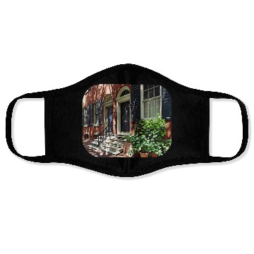 Discover Philadelphia PA - Street in Society Hill Face Masks
