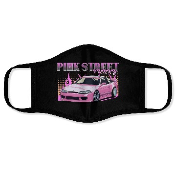 Discover Pink street funky Face Masks