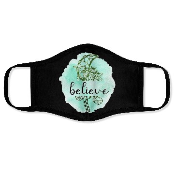 Discover Soothing Green Dream Catcher Believe Design Face Masks