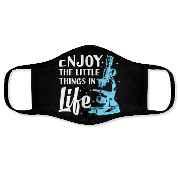 Discover Funny Microscope Art For Men Women Biology Nerd Face Masks