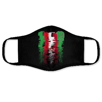 Discover Iran Soccer team Jerseys Iran team 2022 number 19 Face Masks