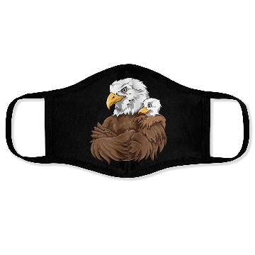 Discover Strong Eagle with Eagle Kid for a Eagle lovers Face Masks