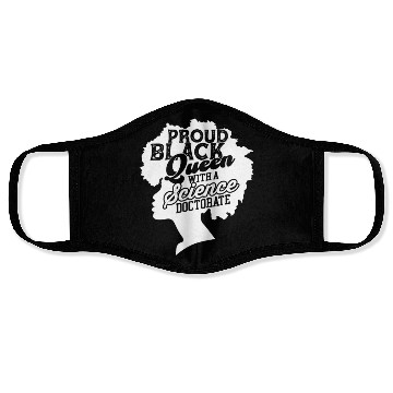 Discover Black Queen With Science Doctorate Phd Face Masks