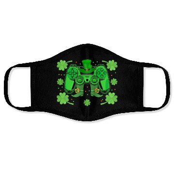 Discover Video Game Controller Irish Gamer Boys St Patricks Face Masks