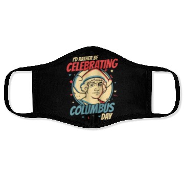 Discover Columbus Day 1492 Face Masks