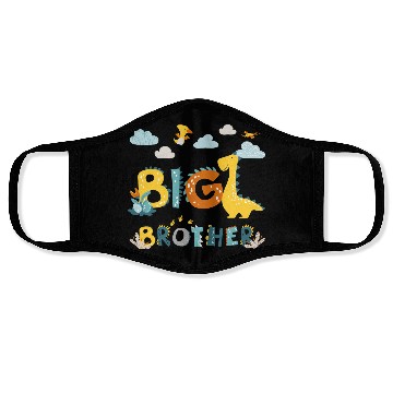Discover Boys Big Brother Dino Lover Face Masks