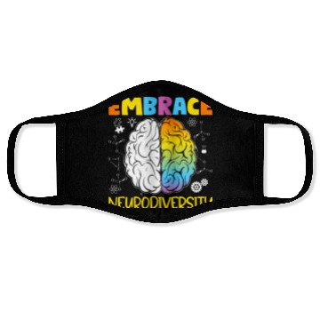 Discover Neurodiversity - Embrace ADHD Autism ASD Face Masks