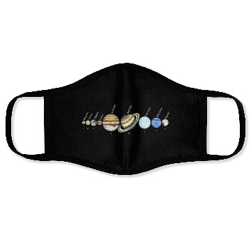 Discover Solar System Astrophysic Planets, Solar System Face Masks